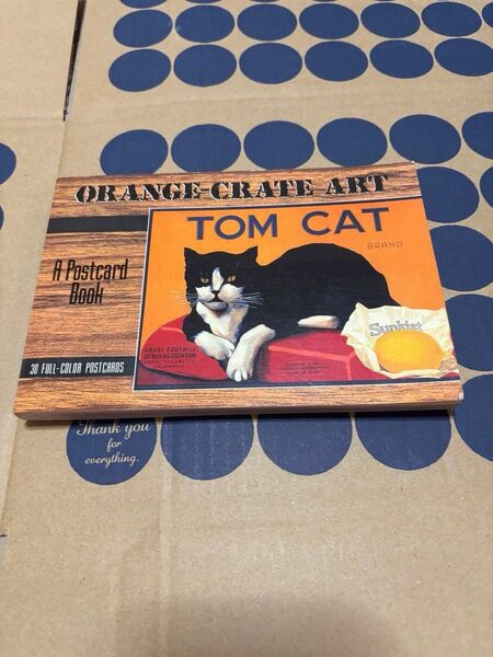 Sunkist ORANGE-CRATE ART postcard book ポストカード