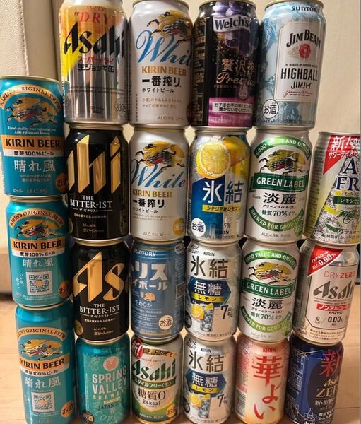 お酒 詰め合わせ まとめ売り 22本 ビール 発泡酒 ノンアルコールなど