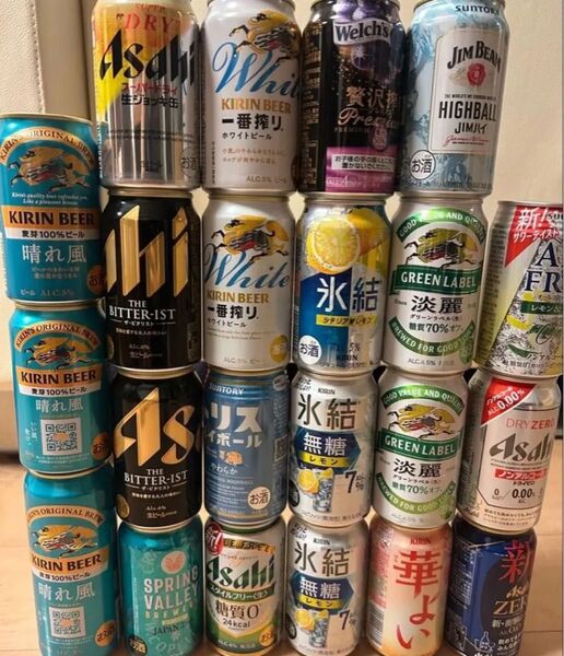 お酒 詰め合わせ まとめ売り 22本 ビール 発泡酒 ノンアルコールなど