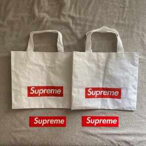 SUPREME ショッパー エコバッグ トートバッグ ステッカー ノベルティー 藤原ヒロシFRAGMENT SACAI 野村訓市