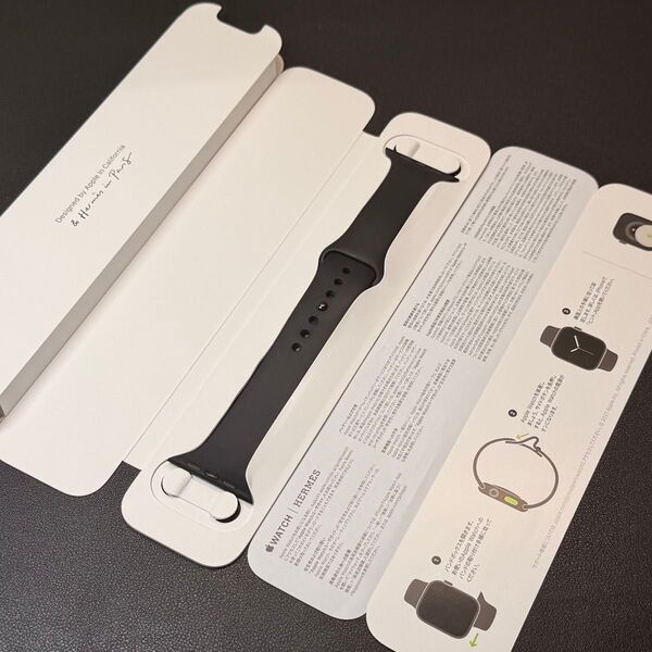 ☆即決 Apple Watch HERMES 黒 エルメス 限定 ブラックスポーツバンド 46mm 45mm 44mm 302
