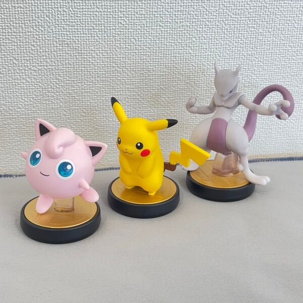 amiibo ピカチュウ ミュウツー プリン 3個セット 大乱闘スマッシュブラザーズ