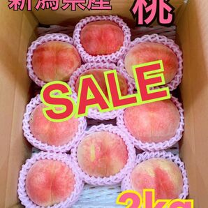 【限界値引き!大特価】新潟県産桃2kg 朝採り 農家直送