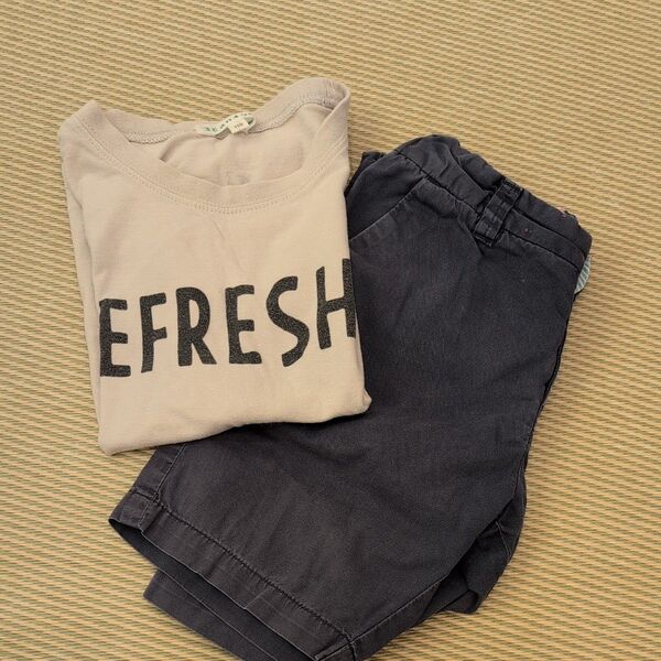 3can4on Tシャツ H&M ハーフパンツ 110