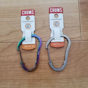 CHUMS チャムス カラビナ メタル レインボー #4 2点セット