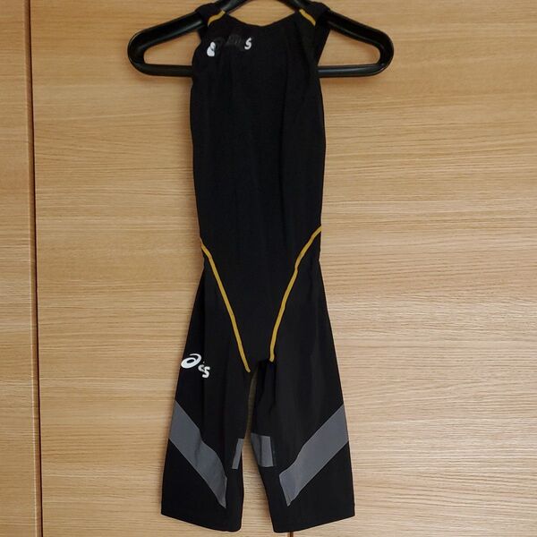 ※洗濯済アシックスASICSトップインパクトfina競泳水着サイズSM ブラック
