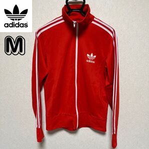 アディダス トラックジャケット M レッド ファイヤーバード adidas トレフォイルロゴ ジャージ