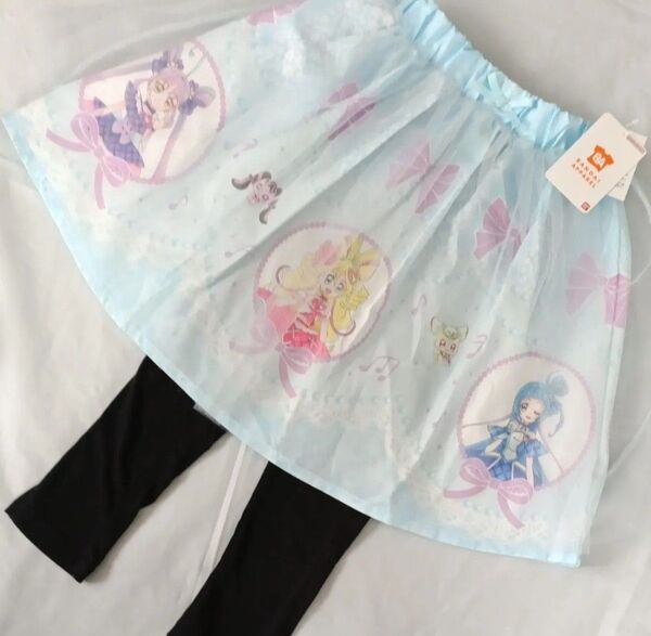 120cm 7分丈 スパッツスカート スカッツ キミとアイドルプリキュア レギンス スカート