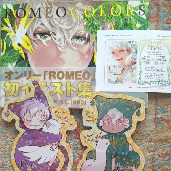 ROMEOCOLORS わたなべあじあ イラスト集 非売品ポストカード付き