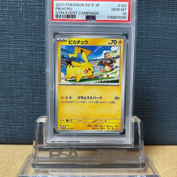 PSA10 ピカチュウ プロモ 2023 120/SV-P ジムバトル リザードン キャンペーンプロモ ポケモンカード 鑑定品
