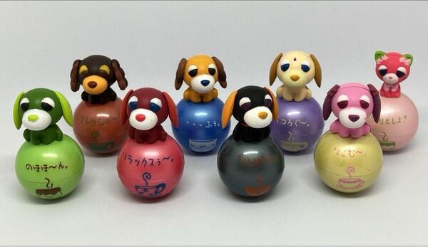 ★ お茶犬 ころりん 起き上がりこぼし 全8種 / カプセルトイ ★