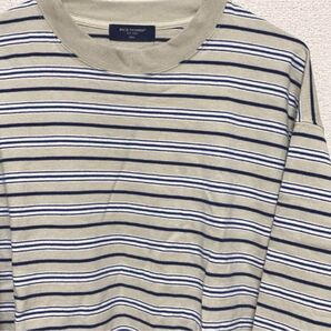 マルチボーダーロンT ベージュ