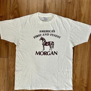 80s USA製 ヘインズ ヴィンテージTシャツ シングルステッチ サイズXL ホース