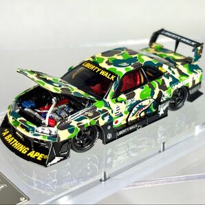 スカイラインR34 BAPE X LBWK LIBERTY WALK BATHING APE