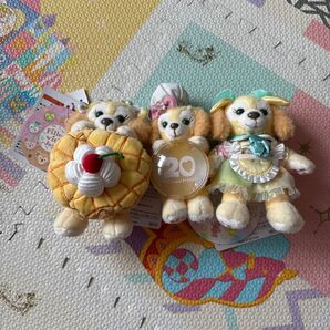 20周年 カラフルハピネス フィルドウィズジョイ ぬいぐるみ 3種 クッキーアン ディズニー ぬいぐるみバッジ ダッフィー TDS
