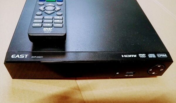 EAST DVDプレーヤー DVP-2303Y リモコン付き