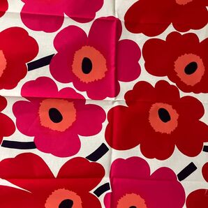 marimekko Unikko 生地 はぎれ 約70×50cm 2枚セット 未使用