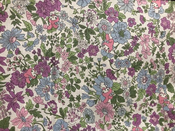 リバティ Liberty マイメロディコラボ Emily 生地 花柄 ピンク タナローン 未使用