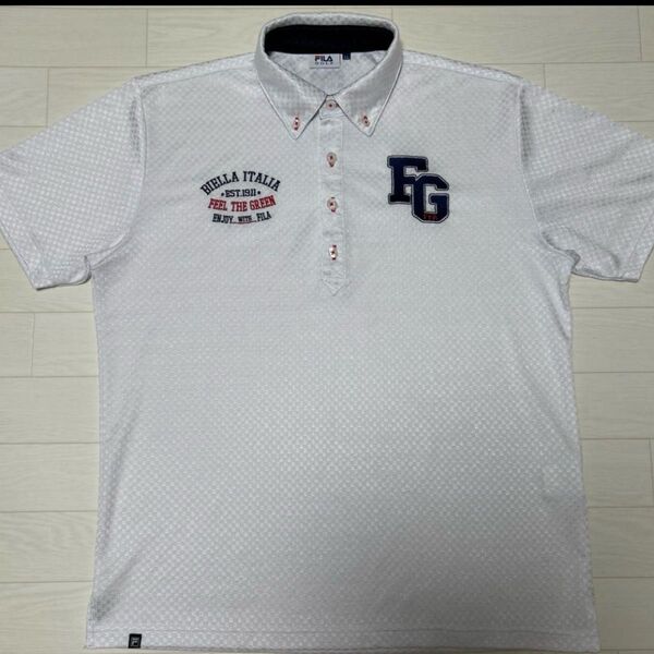 FILA GOLF フィラ ゴルフ メンズ ポロシャツ LLサイズ 市松模様