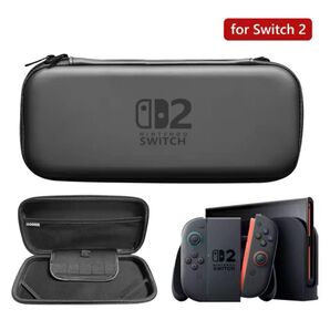 【人気商品】 Nintendo Switch2 ケース ブラックカバー 衝撃吸収キズ防止保護キャリングケース