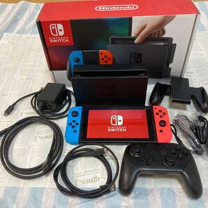 ニンテンドースイッチ + 純正プロコン NINTENDO SWITCH HAC-S-KABAA