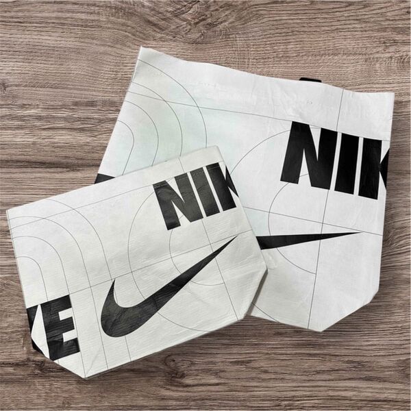 NIKE 2枚セット エコバッグ トートバッグ 白 ホワイト S M サイズ
