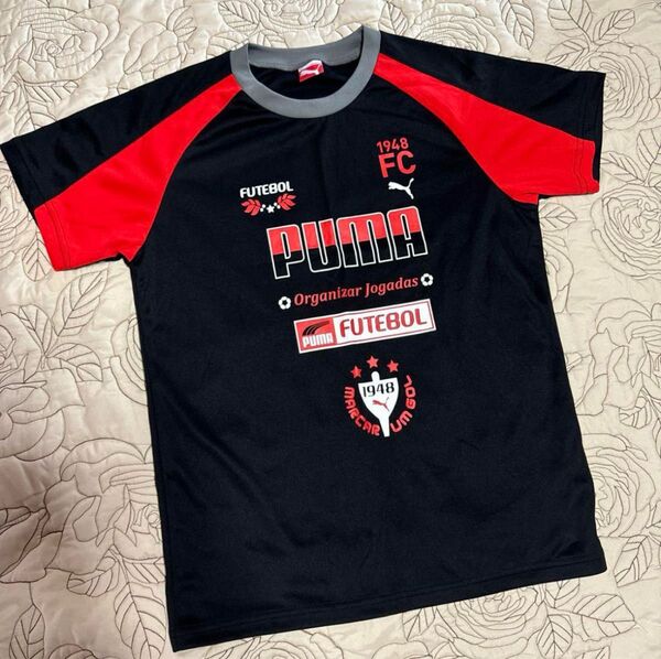 PUMA プーマ 半袖Tシャツ 150㎝ 黒赤 Tシャツ 半袖