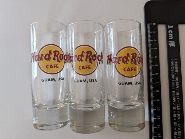 ハードロックカフェグアムのグラス 3個セット