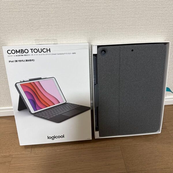 ロジクール COMBO TOUCH for iPad (第7世代、第8世代、第9世代用) 脱着式トラックパッド付キーボードケース