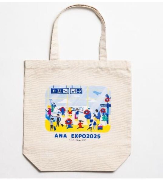 新品!ANAxEXPO2025 万博 ミャクミャク トートバッグ 大阪関西万博 エコバッグ