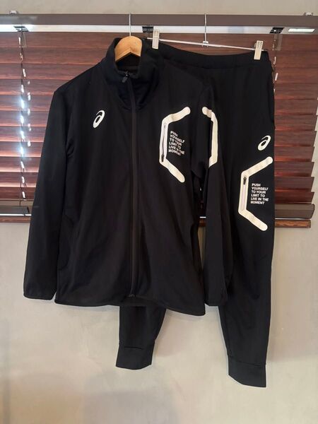 asics limo アシックス リモ 薄手 ストレッチ ジャージ セットアップ スポーツ 上下 上下セット パンツ ジャケット