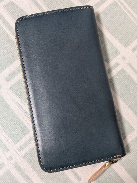 LEATHER CRAFT YOU レザークラフトユウ 栃木レザー長財布本革 牛革 ラウンドファスナー 長財布 未使用品
