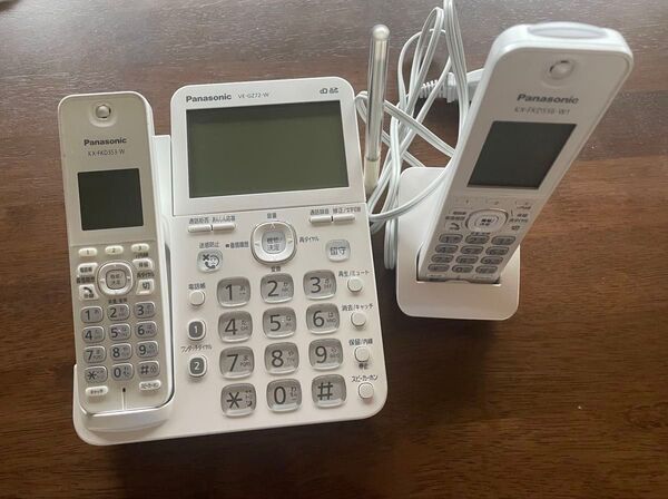 Panasonic VE-GZ72-W ホワイト子機付き電話機 コードレス電話機 パナソニック Panasonic 電話機