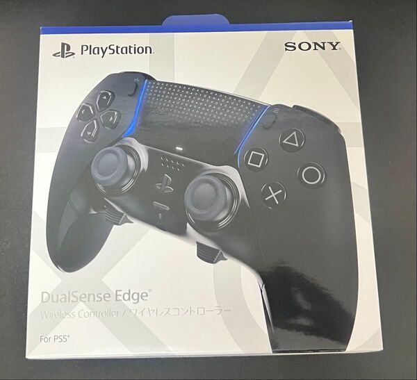 PS5 ワイヤレスコントローラー デュアルセンスエッジ ミッドナイトブラック 美品