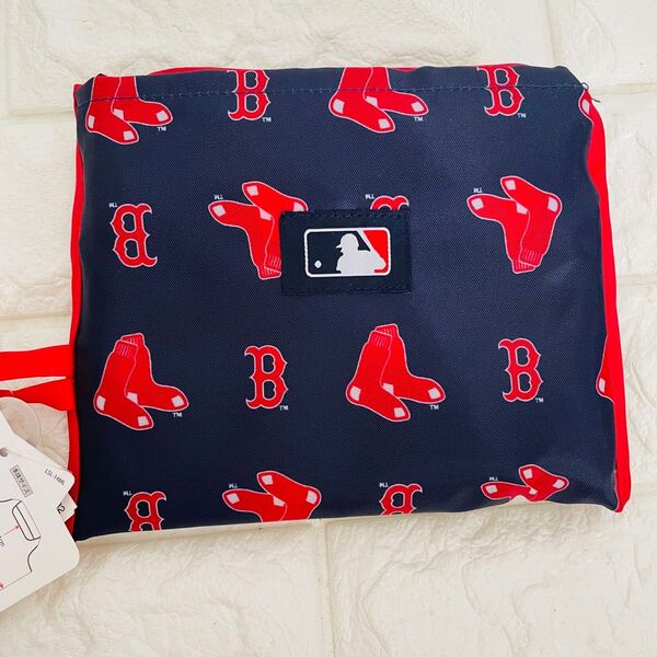 MLB ボストン・レッドソックス エコバッグ ネイビー 【新品未使用品】携帯に便利でかっこいい♪