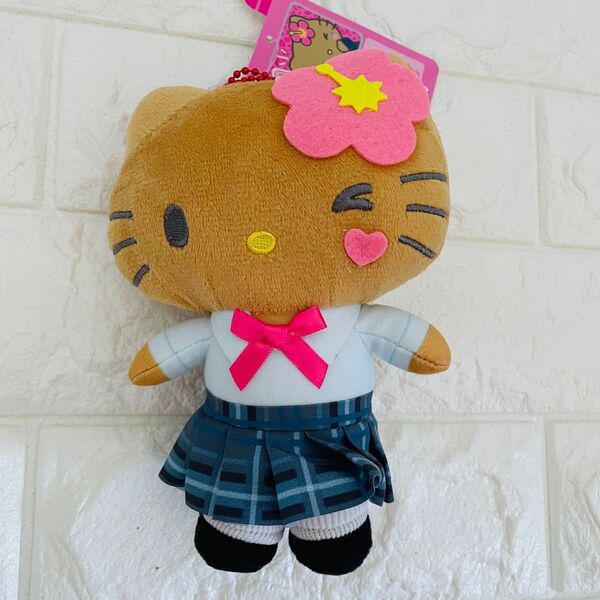 日焼けハローキティ☆ぬいぐるみ マスコット ☆制服 ハイビスカス 【新品未使用】しまむらオンライン商品
