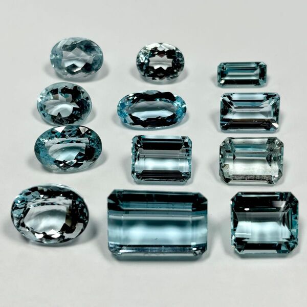 アクアマリン まとめ 約66.5ct 最大17ct ベリル ルース 裸石 まとめ売り ジュエリー jewelry 12ピース