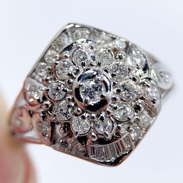 PT900 ダイヤモンド 0.50ct 天然 リング 指輪 Diamond 天然ダイヤモンド ダイヤ