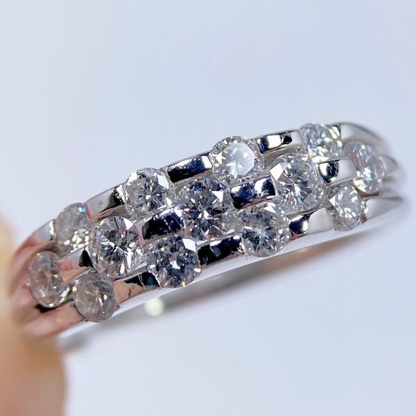 PT900 ダイヤモンド 1.00ct 天然 リング 指輪 宝石 プラチナ ジュエリー