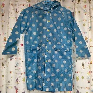ランドセル レインコート 130cm レインワンピース カッパ 撥水 水玉 梅雨 雨