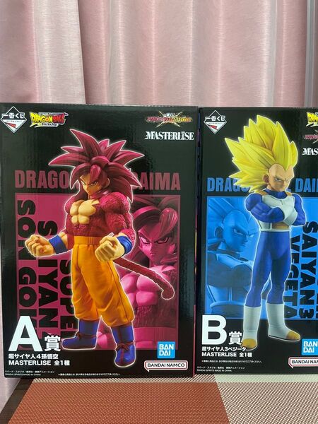 一番くじ ドラゴンボール VSオムニバスCROSS A賞 超サイヤ人4孫悟空 B賞 超サイヤ人3ベジータ フィギュア 2体セット