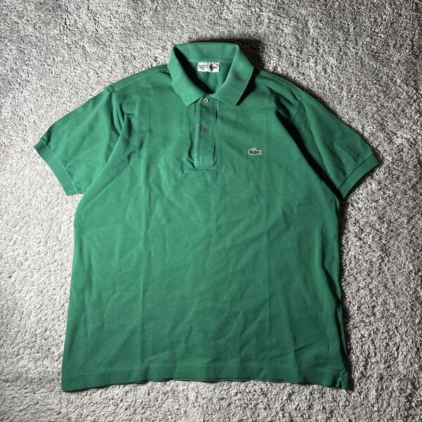 ラコステ Lacoste 半袖ポロシャツ ポロシャツ 鹿の子 半袖 90s 80s ワンポイント刺繍 ロゴ刺繍 ユニセックス