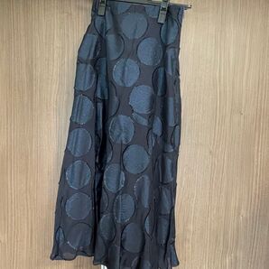 ビアッジョブルー マーメイド フレアスカート サイズ0 XS ネイビー Viaggio Blu