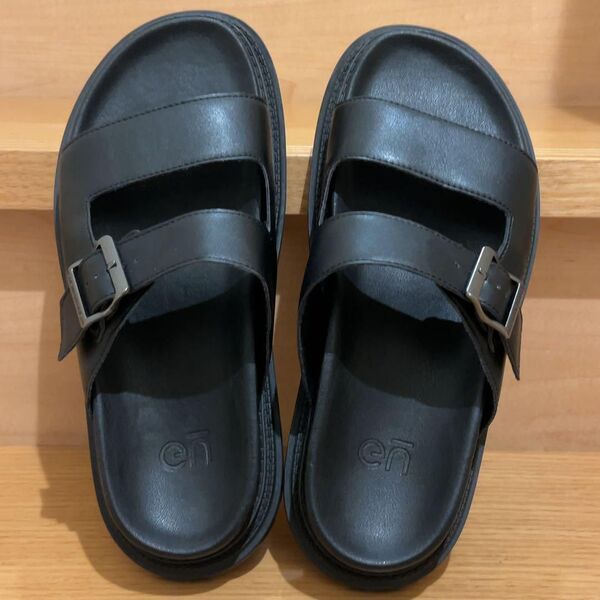 GU UNDERCOVER アンダーカバー ダブルストラップサンダル ブラック サイズ26cm 中古美品 外したタグ付き