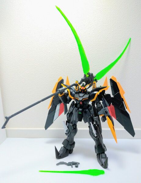 ★送料無料 塗装済 完成品 MG ガンダム デスサイズ EW ルーセット装備 ガンダムW ガンプラ レア パーツ 武器 ジャンク