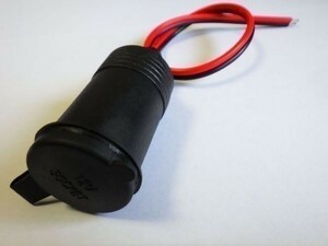 シガーソケット メス側 増設 加工 【赤黒】 (検 Bluetoothユニット バックカメラ メーター ターボタイマー