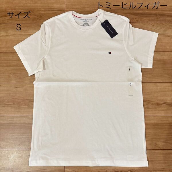 トミーヒルフィガー Tシャツ サイズS レディース メンズ 半袖 カットソー ワンポイント TOMMY HILFIGER