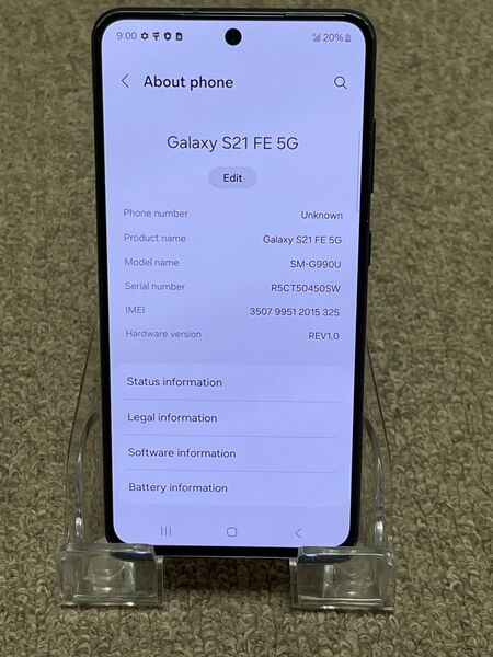 Galaxy S21 FE 5G SM-G990U ブラック