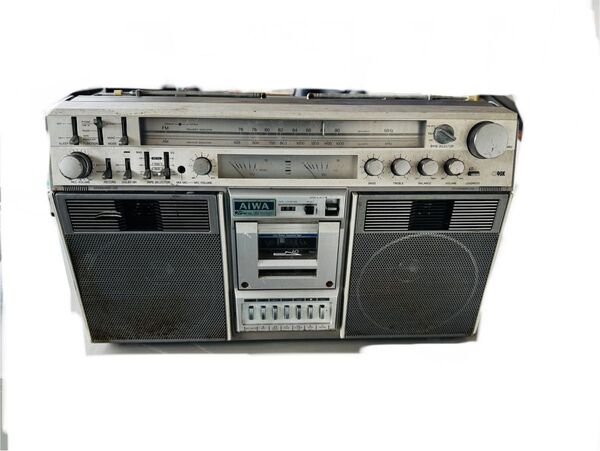 AIWA CS-90X ラジカセ AM/FMカセット 昭和レトロ 当時物