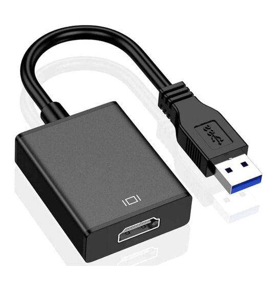 新品【最新型】 USB HDMI 変換アダプタ ケーブル 変換コネクタ USB3.0 5Gbps高速伝送 1080P対応